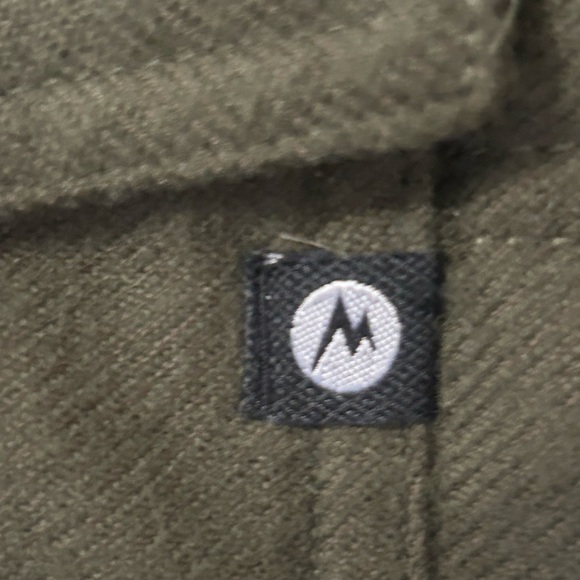 Marmot Banyons Insulated Hoodie Full Zip Army Green Orange Jacket Men's Sz M - Picture 5 of 13